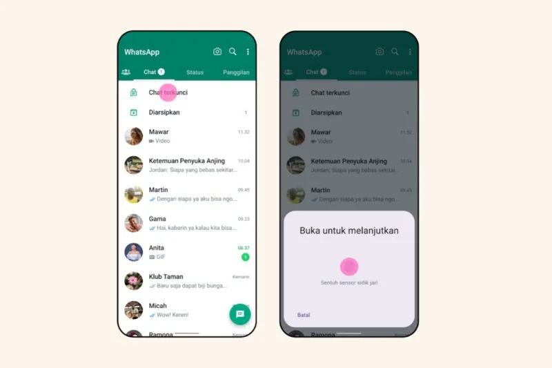 WhatsApp luncurkan fitur “Chat Lock” untuk sembunyikan pesan rahasia