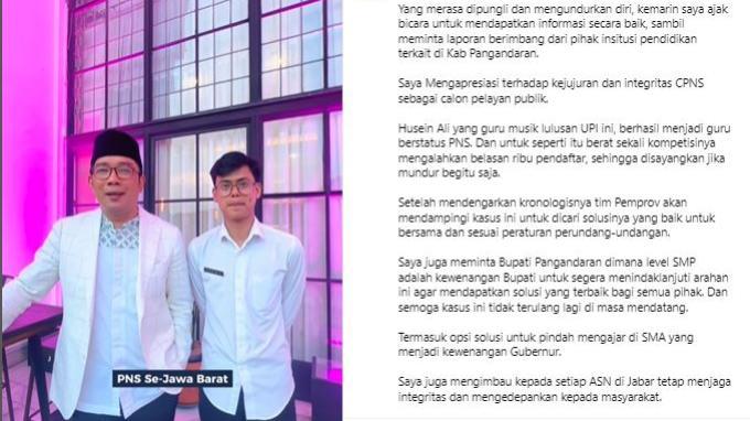 Dugaan Kasus Pungli Di Pangandaran, Ridwan Kamil Minta Bupati Pangandaran Menonaktifkan Kepala BPSDM Dugaan Kasus Pungli Di Pangandaran, Ridwan Kamil Minta Bupati Pangandaran Menonaktifkan Kepala BPSDM
