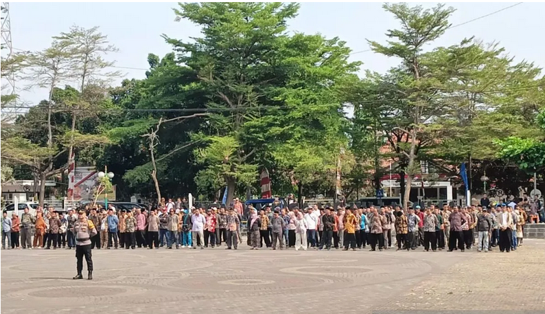 276 calon kades ikuti apel deklarasi damai di Sukabumi 276 calon kades ikuti apel deklarasi damai di Sukabumi
