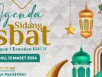 Sidang Isbat Penetapan Awal Ramadan 2024 Besok 10 Maret 2024 Kementrian Agama
