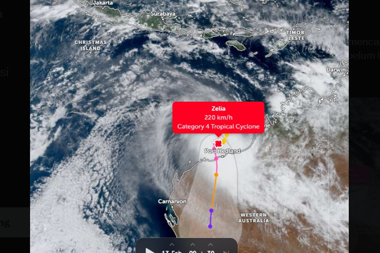 Siklon Tropis Zelia di Selatan NTT Miliki Kecepatan Angin 204 Km/Jam, Ini Dampaknya bagi Indonesia Siklon Tropis Zelia di Selatan NTT Miliki Kecepatan Angin 204 Km/Jam, Ini Dampaknya bagi Indonesia