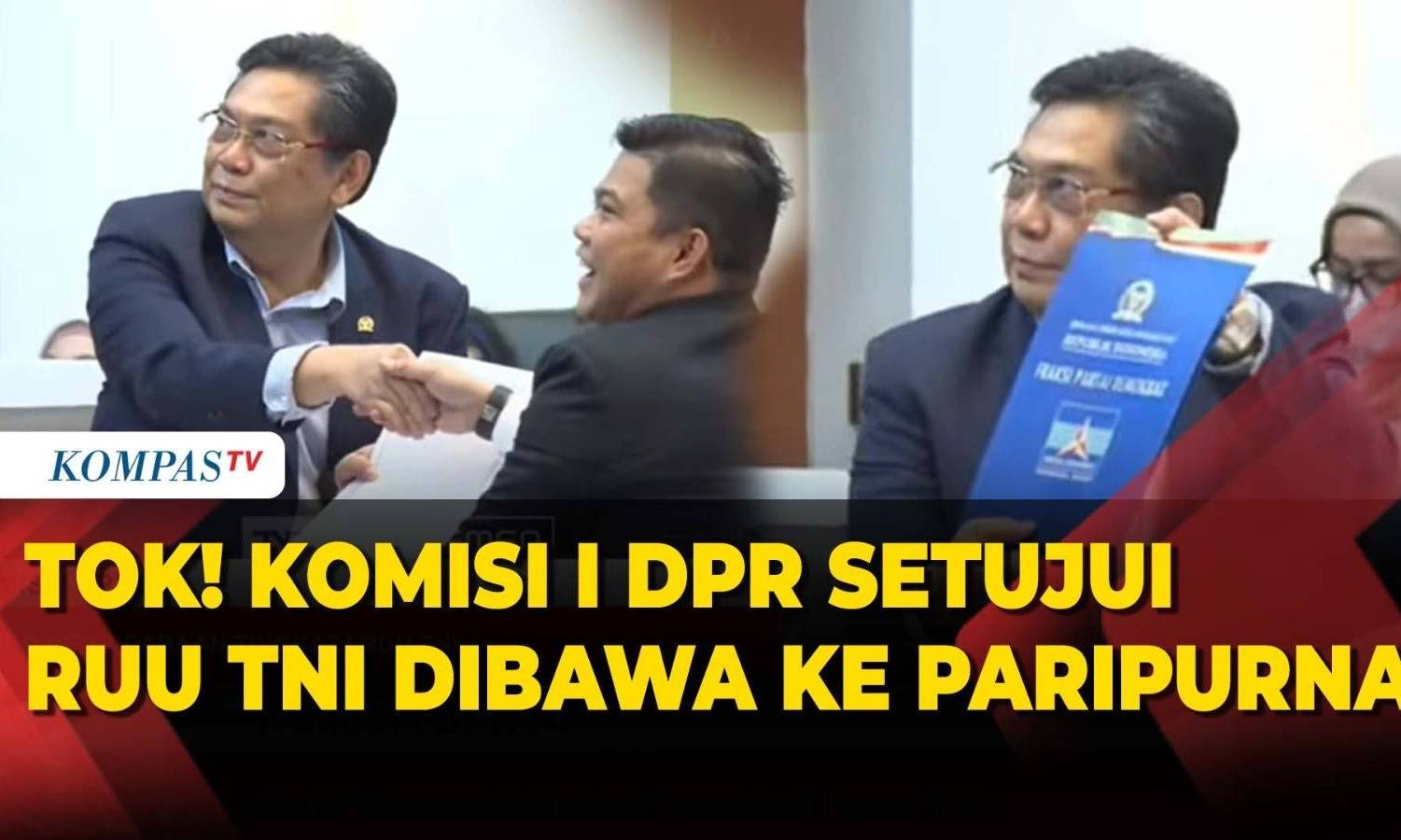 Tik! Komisi I DPR Setuju Revisi UU TNI Siap Disahkan dalam Paripurna Tik! Komisi I DPR Setuju Revisi UU TNI Siap Disahkan dalam Paripurna