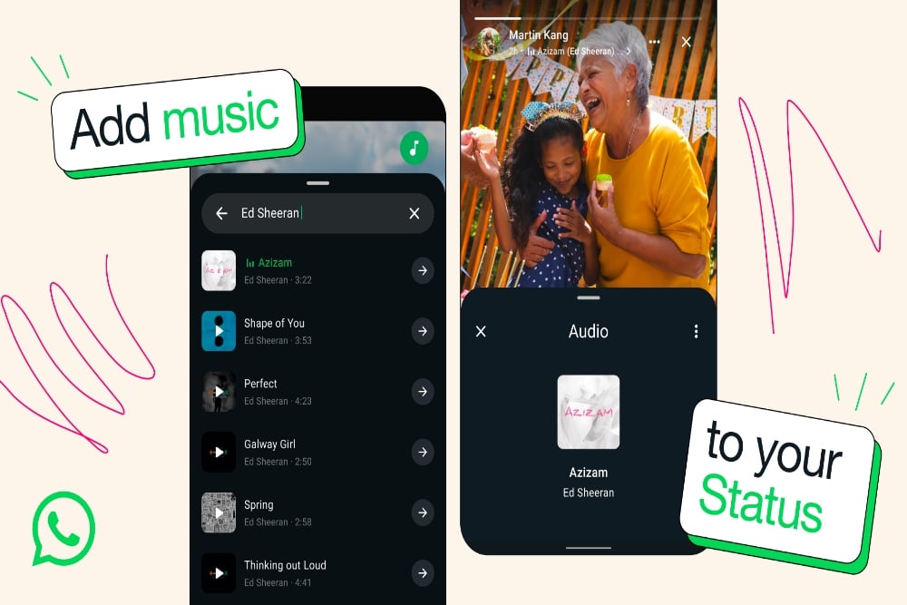 WhatsApp Sambungkan Fitur Unggulan Baru: Nikmati Status dengan Lagu Pilihan Anda! WhatsApp Sambungkan Fitur Unggulan Baru: Nikmati Status dengan Lagu Pilihan Anda!