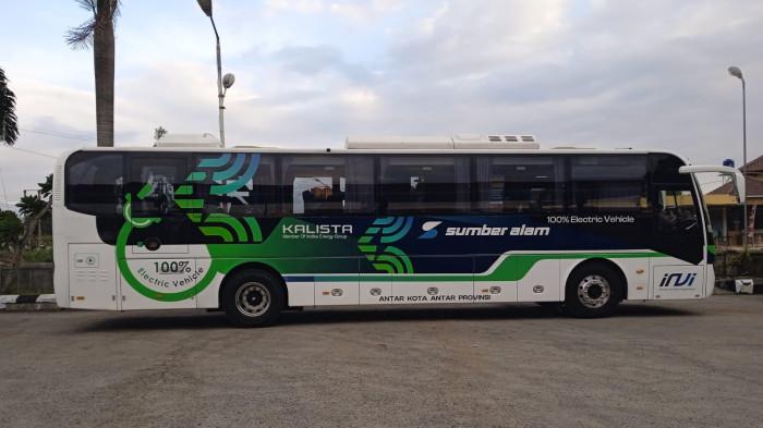 Sensasi Naik Bus Listrik AKAP Sumber Alam-Kalista Bekasi-Yogyakarta