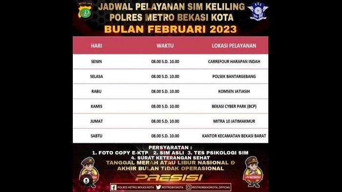 SIM Keliling Bekasi 26 Agustus 2025 di Telaga Asih Cikarang Barat SIM Keliling Bekasi 26 Agustus 2025 di Telaga Asih Cikarang Barat
