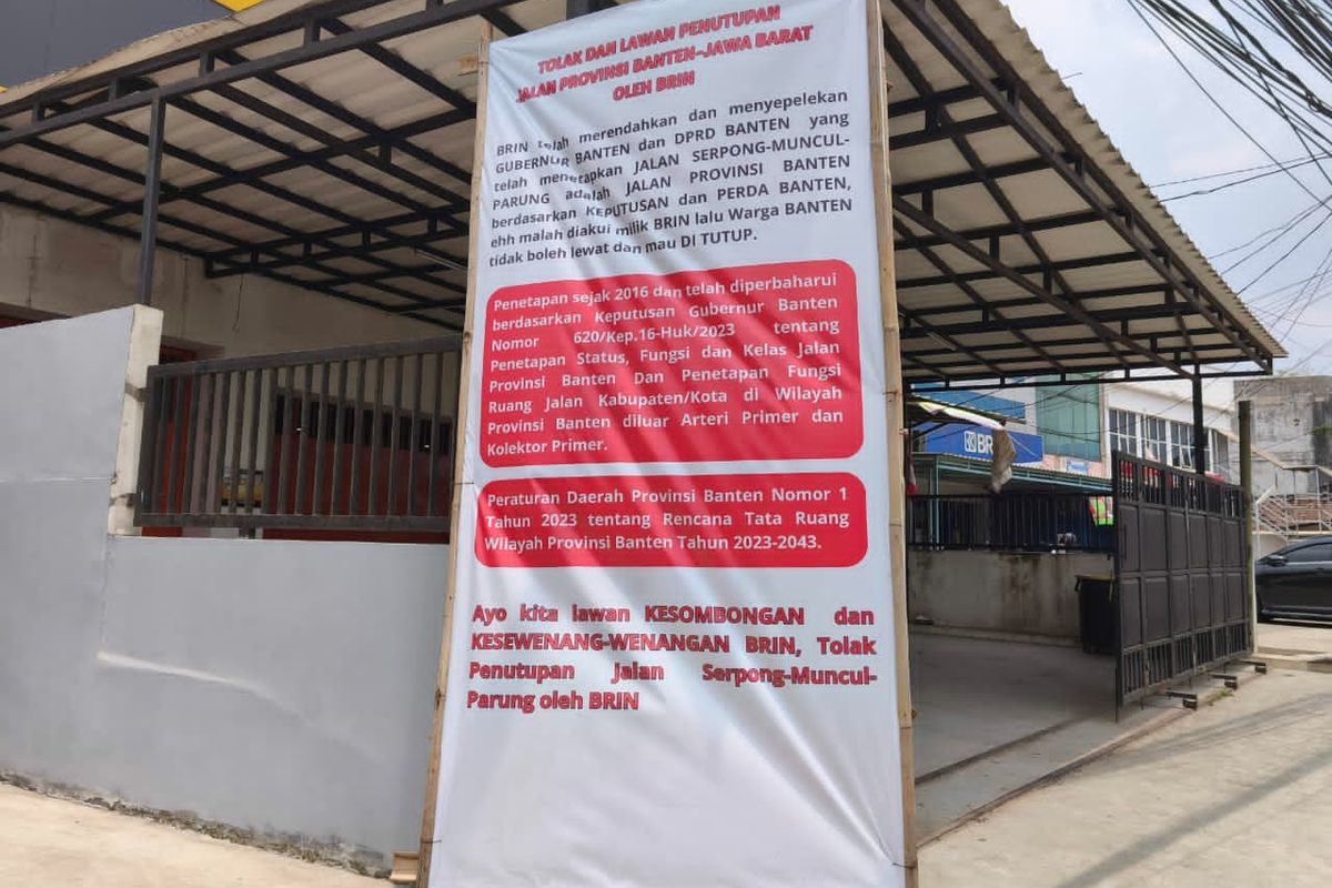 Gelombang Protes Warga Usai Jalan Puspitek Ditutup BRIN Gelombang Protes Warga Usai Jalan Puspitek Ditutup BRIN