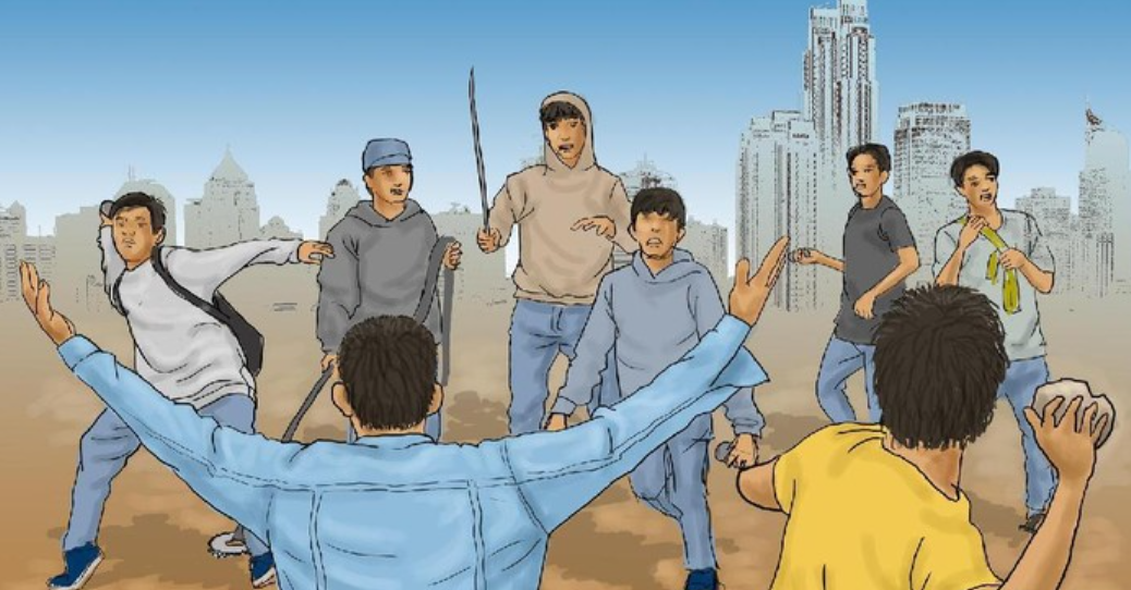 Remaja di Depok Ramai-ramai Nobar Tawuran Via Medsos, Berujung Diamankan Warga