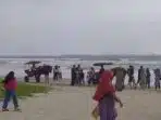 Akhir Pekan Nataru, Pantai Pangandaran Dipadati Pengunjung Akhir Pekan Nataru, Pantai Pangandaran Dipadati Pengunjung