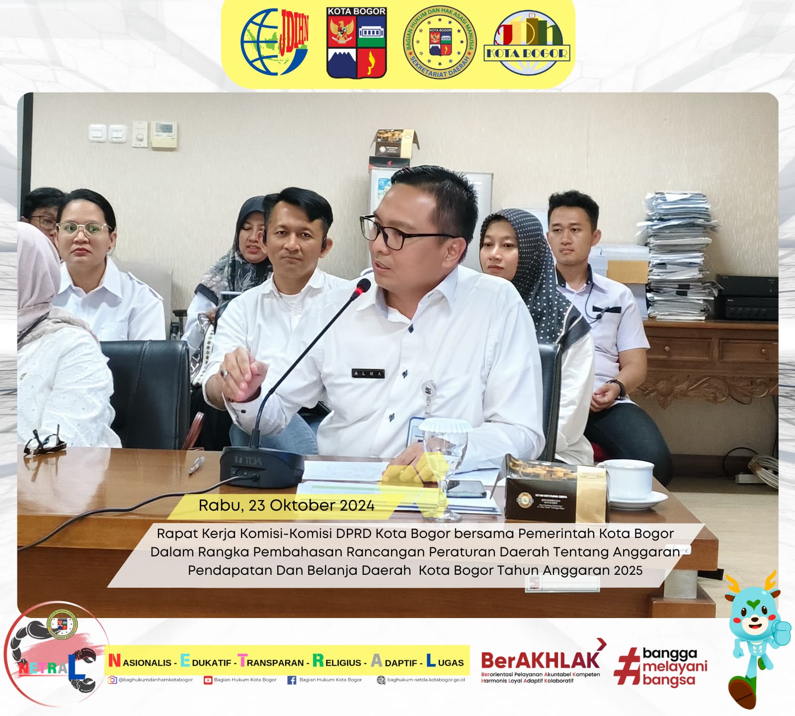 Ketua Komisi II Minta Kejelasan Renovasi Pasar Bogor dalam Rapat dengan Perumda PPJ Kota Bogor Ketua Komisi II Minta Kejelasan Renovasi Pasar Bogor dalam Rapat dengan Perumda PPJ Kota Bogor