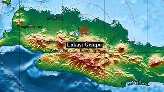 Gempa M2.6 Guncang Purwakarta, BMKG: Pusat di Darat Gempa M2.6 Guncang Purwakarta, BMKG: Pusat di Darat