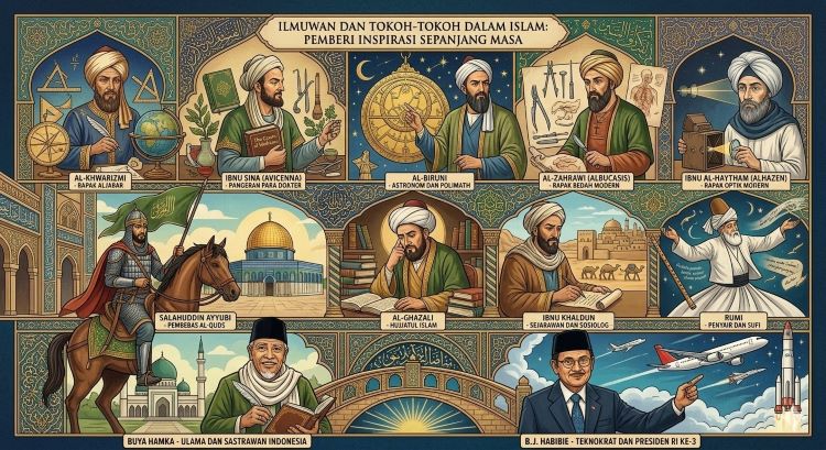 Tokoh-Tokoh Islam Populer: Ilmuwan & Tokoh Terkenal Sepanjang Masa Tokoh-Tokoh Islam Populer: Ilmuwan & Tokoh Terkenal Sepanjang Masa