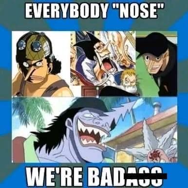 8 Meme One Piece dengan Hidung Lucu dan Unik! 8 Meme One Piece dengan Hidung Lucu dan Unik!