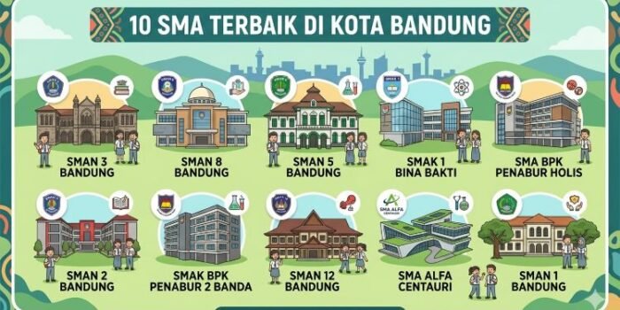 10 SMA Terbaik di Kota Bandung: Data UTBK, Prestasi & PPDB Lengkap 10 SMA Terbaik di Kota Bandung: Data UTBK, Prestasi & PPDB Lengkap