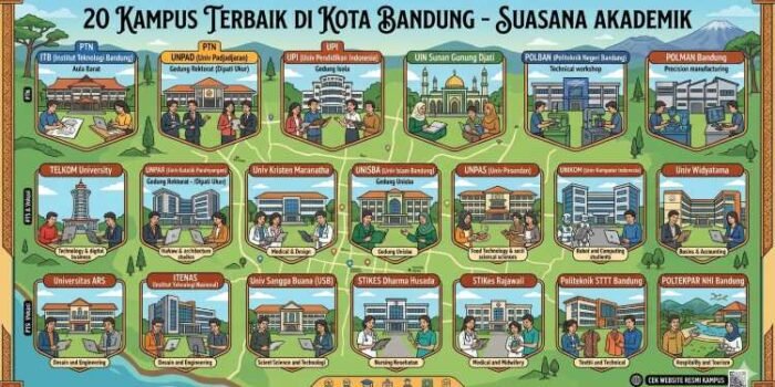 20 Kampus Terbaik Bandung: Pilihan Lengkap & Info Mahasiswa 20 Kampus Terbaik Bandung: Pilihan Lengkap & Info Mahasiswa