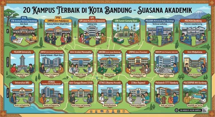 20 Kampus Terbaik Bandung: Pilihan Lengkap & Info Mahasiswa 20 Kampus Terbaik Bandung: Pilihan Lengkap & Info Mahasiswa