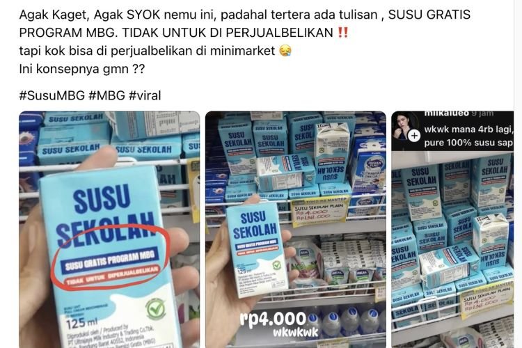 Ultrajaya Setop Pasokan Susu MBG Dijual di Minimarket Ultrajaya Setop Pasokan Susu MBG Dijual di Minimarket