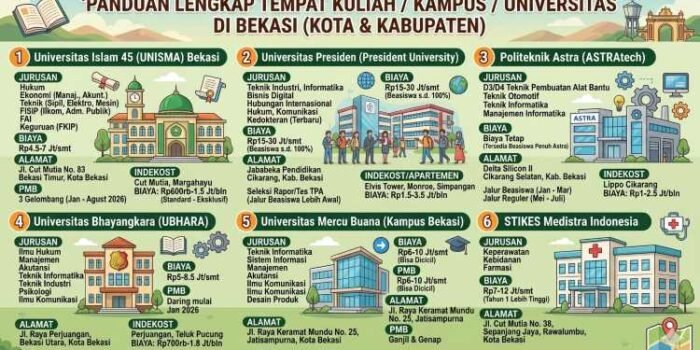 Panduan Lengkap Kampus & Universitas Terbaik di Bekasi 2026 Panduan Lengkap Kampus & Universitas Terbaik di Bekasi 2026