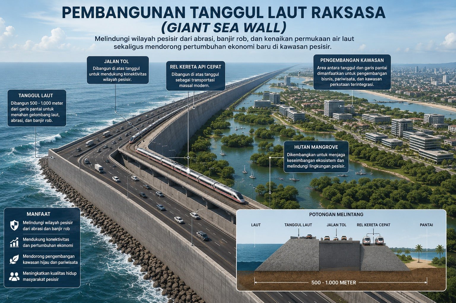 Pesisir Pantura Karawang Dukung Proyek Tanggul Laut Raksasa, Dimulai 2026 Pesisir Pantura Karawang Dukung Proyek Tanggul Laut Raksasa, Dimulai 2026