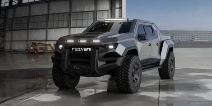 Rezvani meluncurkan Fortress, pikap lapis baja dengan desain militer Rezvani meluncurkan Fortress, pikap lapis baja dengan desain militer