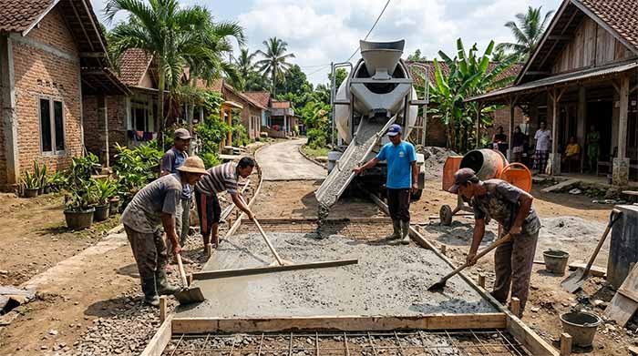 Persiapan Beton Cor Jalan Desa: Panduan Lengkap Mutu, Volume, dan RAB Persiapan Beton Cor Jalan Desa: Panduan Lengkap Mutu, Volume, dan RAB