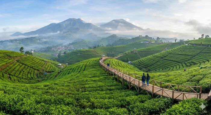 Eksplorasi Keindahan Tersembunyi: Kebun Teh dan Terasering Bogor Eksplorasi Keindahan Tersembunyi: Kebun Teh dan Terasering Bogor