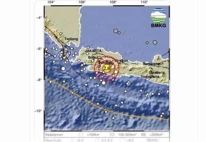 Gempa Magnitudo 2.0 Guncang Selatan Kabupaten Bandung Pagi Ini Gempa Magnitudo 2.0 Guncang Selatan Kabupaten Bandung Pagi Ini