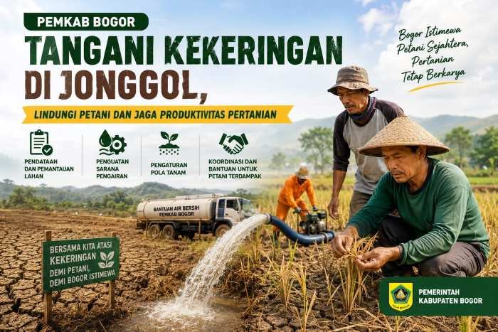 Pemkab Bogor Tangani Kekeringan di Jonggol, Lindungi Petani Pemkab Bogor Tangani Kekeringan di Jonggol, Lindungi Petani